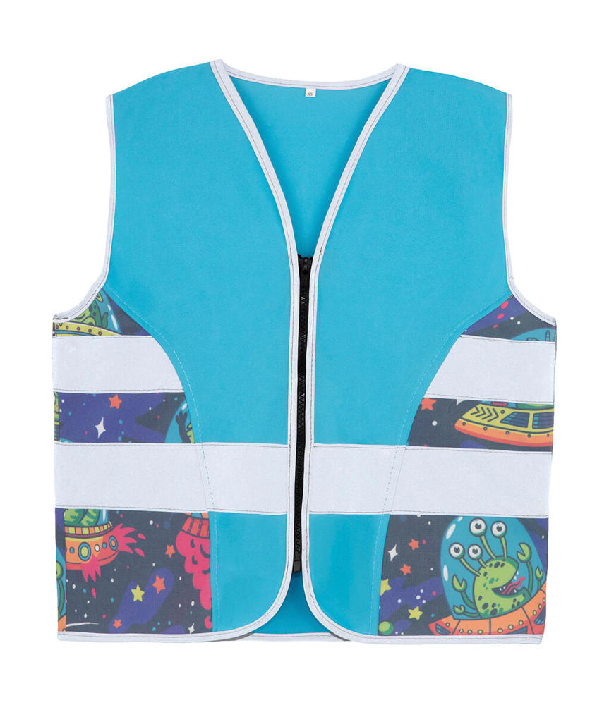 Children's Safety Vest Action - Alien Blue