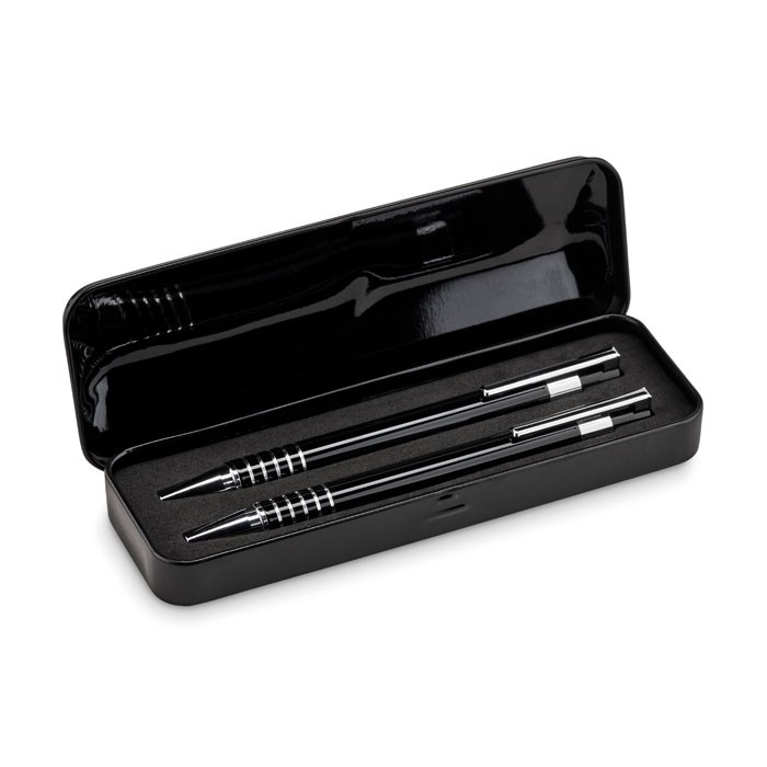 ALUCOLOR - Aluminium schrijfset - Zwart