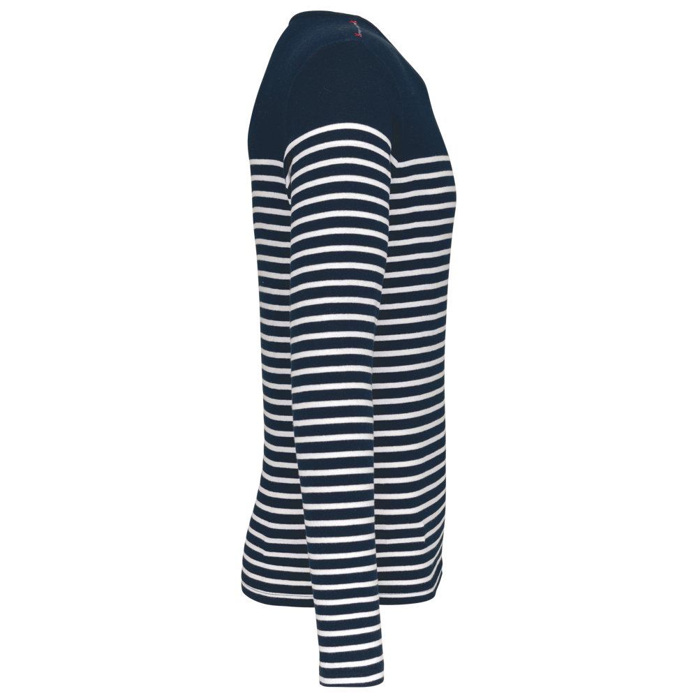 K366 - Gestreept heren-t-shirt lange mouwen K366 - Gestreept heren-t-shirt lange mouwen