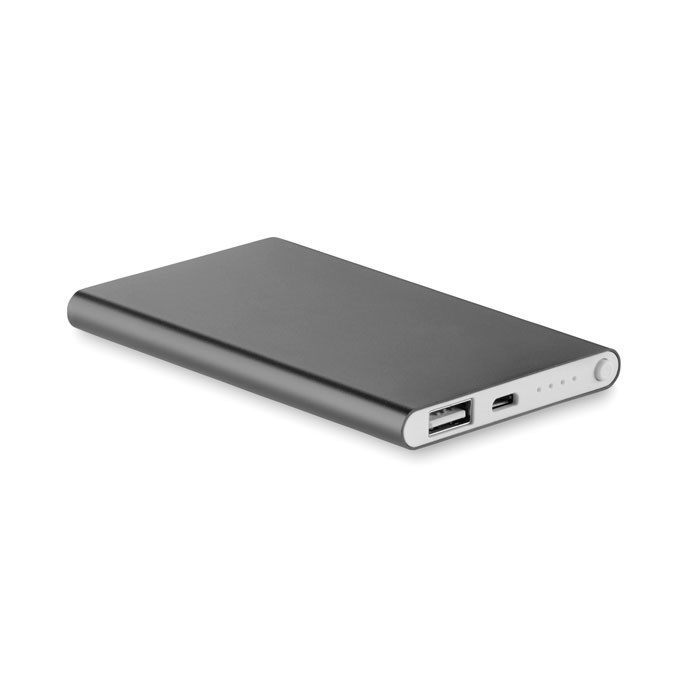 POWERFLAT - Alu PowerBank 4000mAh - Titanium