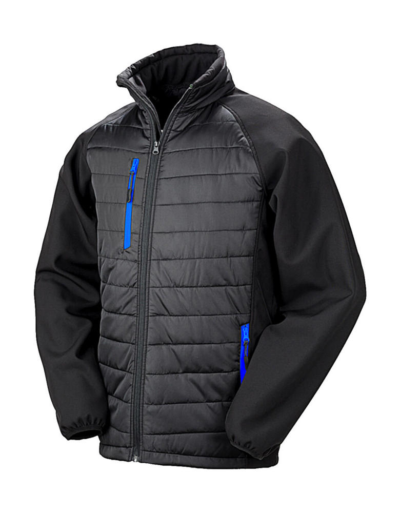 Compass Padded Softshell - Black/Royal
