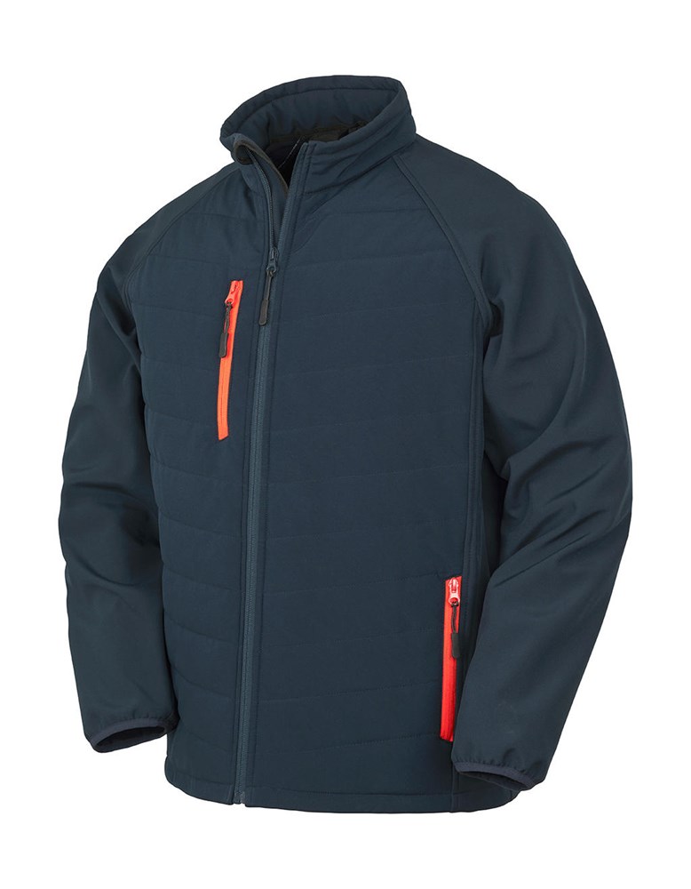 Compass Padded Softshell - Navy/Red
