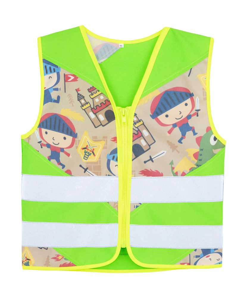 Children's Safety Vest Action - Knight Green