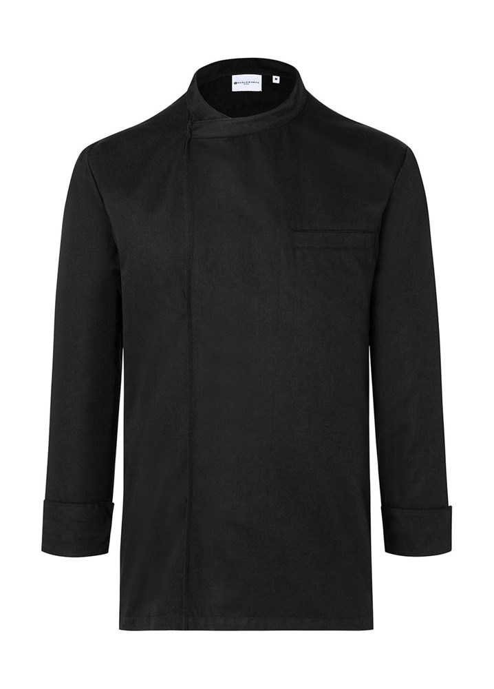 Chef's Shirt Basic Long Sleeve - Black