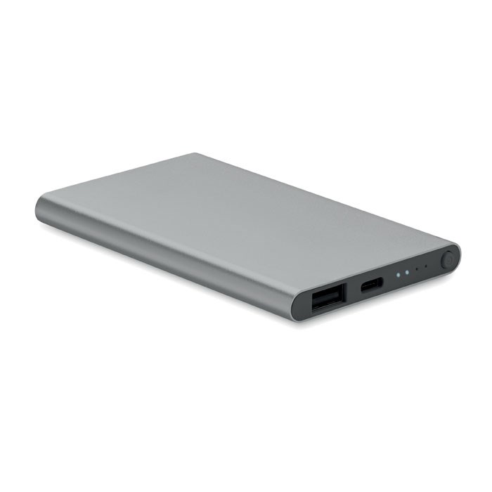 POWERFLAT C - 4000 mAh Power Bank Type C - Titanium